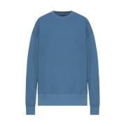 Sweatshirt met logo Y-3 , Blue , Dames
