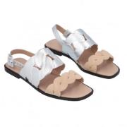 Pre-owned Sandalen Hermès Vintage , Gray , Dames