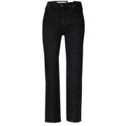 Cropped Slim-fit Jeans Silvian Heach , Black , Dames