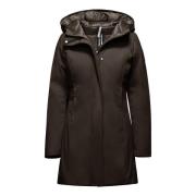 Warm en stijlvol Warsaw Parka BomBoogie , Brown , Dames