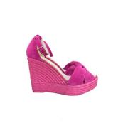 Wedges Espadrilles , Pink , Dames