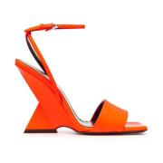 Oranje Hoge Hak Sandalen The Attico , Orange , Dames