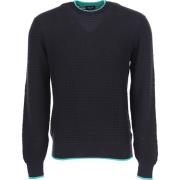 Round-neck Knitwear Drumohr , Blue , Heren