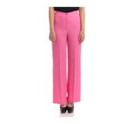 Leather Trousers Seventy , Pink , Dames