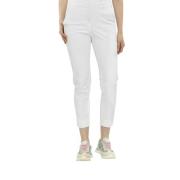 Cropped Trousers Incotex , White , Dames