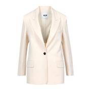 Blazerjas Msgm , Beige , Dames