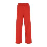 Stijlvolle rode stretch polyester broek JW Anderson , Red , Dames