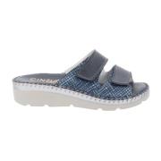Flat Sandals Cinzia Soft , Blue , Dames