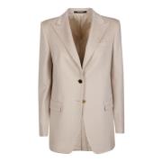 Avano Jacket voor Vrouwen Tagliatore , Beige , Dames