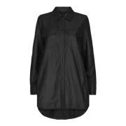 Oversized shirt 11149 Notyz , Black , Dames