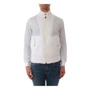 Buitenkleding met aangepaste knopen en gebreide details Kiton , White ...