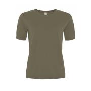 Zachte O-Neck T-shirt in diverse kleuren Skovhuus , Green , Dames