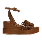 Women Shoes Wedges Marrone Aw22 Paloma Barceló , Brown , Dames