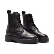 Dames Enkellaarzen Cph576 Zwart Leer Copenhagen Shoes , Black , Dames