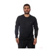 Pullover met Ronde Hals Sun68 , Black , Heren