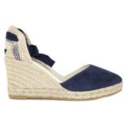 Wedges Espadrilles , Blue , Dames