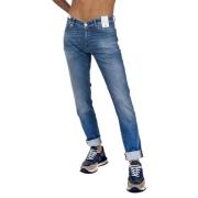 Stijlvolle Slim-fit Swing Cowboy Jeans PT Torino , Blue , Heren