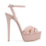 Blush Lola Platform Sandalen Le Silla , Beige , Dames