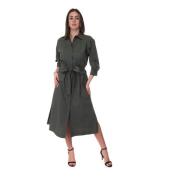 Cotton shirtwaister-dress Seventy , Green , Dames