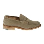 Beige Suède Mocassin Loafers Tricker's , Beige , Heren