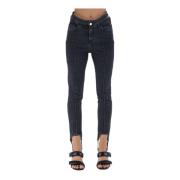 Skinny Jeans Andrea Adamo , Gray , Dames