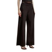 Geplooide Broek Liviana Conti , Black , Dames