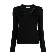 Zwarte Sweaters voor Vrouwen Liu Jo , Black , Dames