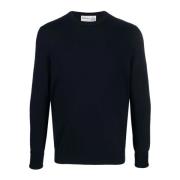 Luxe Cashmere Crewneck Sweater Ballantyne , Blue , Heren