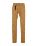 Blauwe Divisie Slim Fit Stretch 5-Pocket Incotex , Brown , Heren