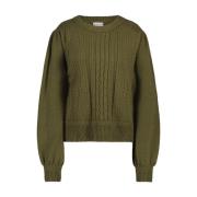 Gezellige Groene Elle Pullover Jane Lushka , Green , Dames