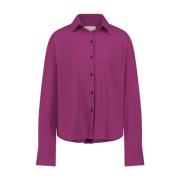 Stijlvolle Sally Blouse van Technisch Jersey Jane Lushka , Purple , Da...