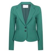 Groene Technische Jersey Blazer Jane Lushka , Green , Dames