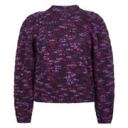 Paarse Melange Pullover - Uniek en Stijlvol Jane Lushka , Purple , Dam...