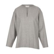 Cashmere Blend Shirt P.a.r.o.s.h. , Gray , Dames