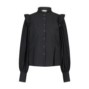 Stijlvolle Zwarte Kim Blouse Jane Lushka , Black , Dames