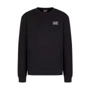 Zwarte Sweaters voor Heren Emporio Armani EA7 , Black , Heren