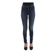 Blauwe Slim Fit Jeans Costume National , Blue , Dames