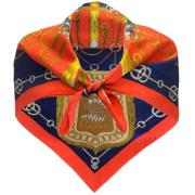 Pre-owned Silk scarves Hermès Vintage , Red , Dames