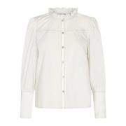 Feminine Stitch Shirt Blouse Co'Couture , White , Dames