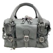 Pre-owned Leather handbags Chloé Pre-owned , Green , Dames