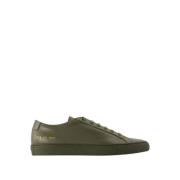 Groene Leren Lage Sneakers Common Projects , Green , Heren