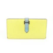 Tweedehands portemonnees Hermès Vintage , Yellow , Dames