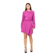 Korte jurk met lange mouwen Federica Tosi , Purple , Dames
