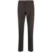 Slim-fit Maatwerk Broek Dondup , Brown , Heren