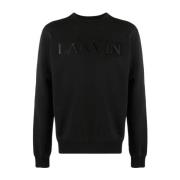 Klassieke Geborduurde Sweater Lanvin , Black , Heren
