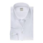 Slimline Jersey Shirt Stenströms , White , Heren