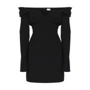 Zwarte Off-Shoulder Jurk Magda Butrym , Black , Dames