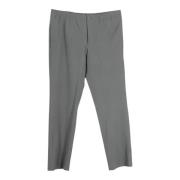 Pre-owned Wool bottoms Hermès Vintage , Gray , Dames