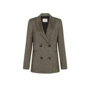 Casual Smoking Stijl Blazer Momoni , Gray , Dames