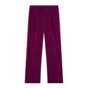 Project Harrison Velours Broek Roseanna , Purple , Dames